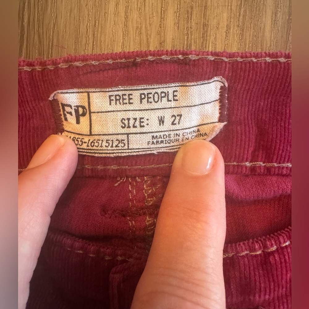 Stylish Burgundy Flare Pants - Picture 6 of 9